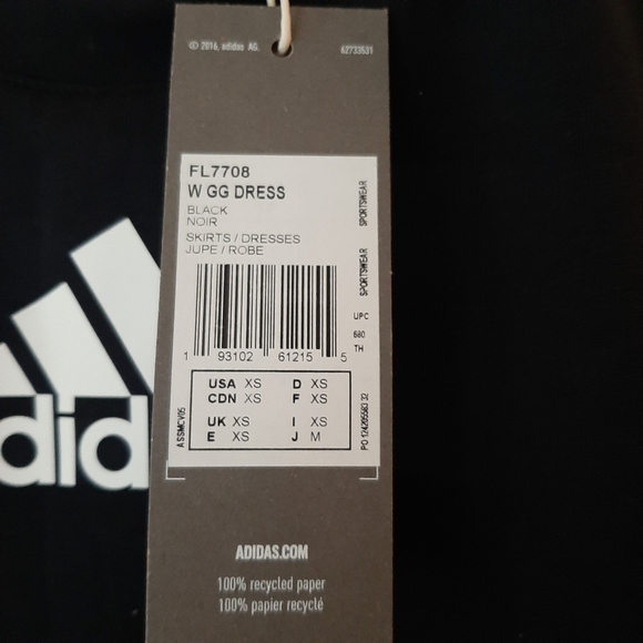 Nwt Adidas Game and Go Sport dress - Picture 4 of 6